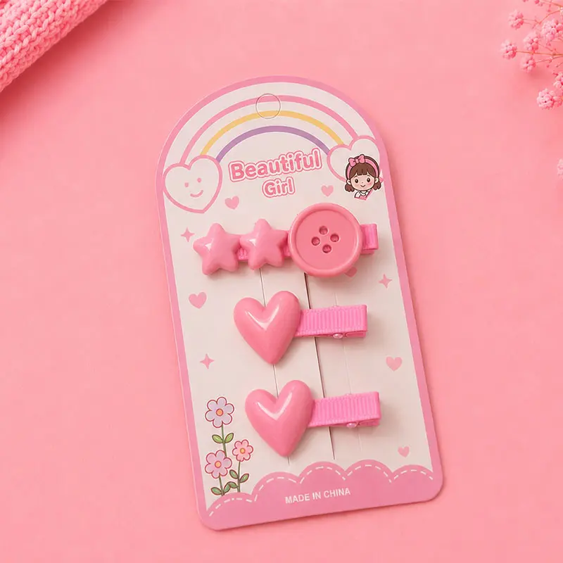 Set Barrettes Kids Cœur HC26-4