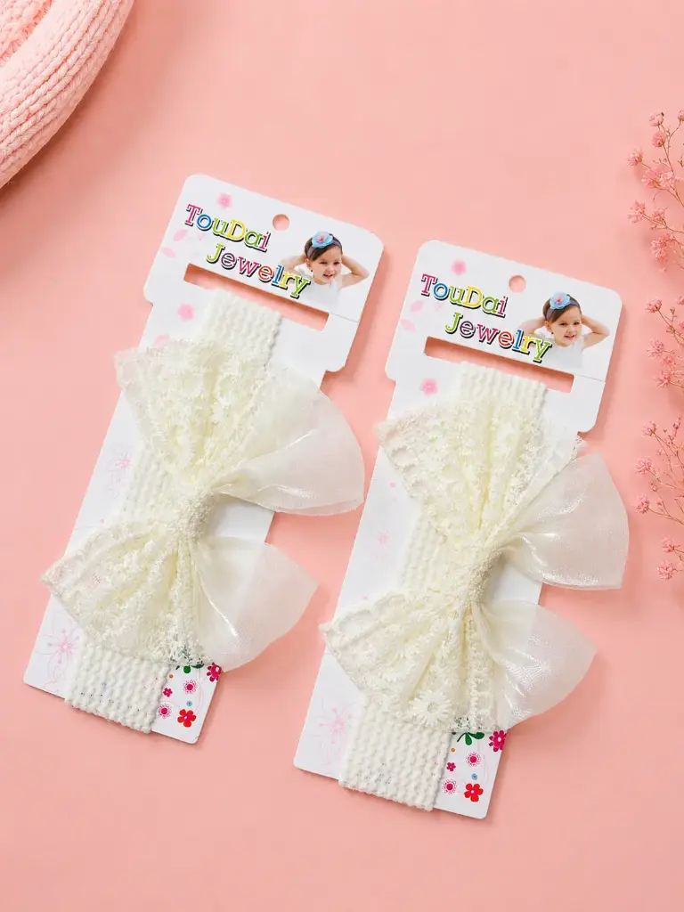 Bandeau Bébé Papillon Dentelle HC10-3