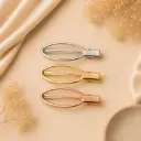Barrettes Effet Métallique HC33-5