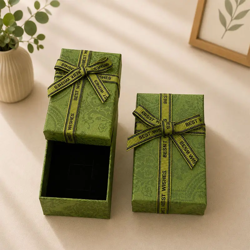 Boîtes Cadeaux Élégance Verte