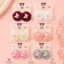  Barrettes Fleur Perle HC58-3