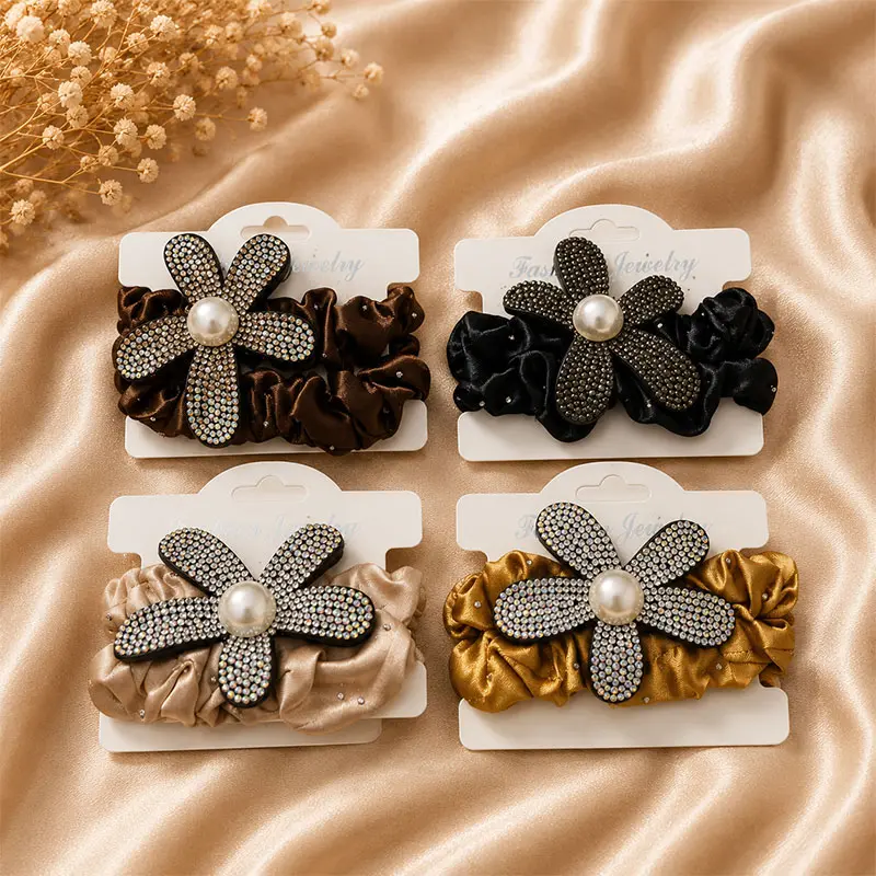 Chouchous Fleur Strass & Perle HC40-3