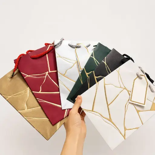 [GBAG3-4] Sac Cartonné Effet Marbre GBAG3-4