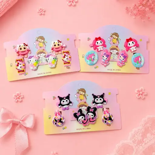 [HC35-5] Barrettes Fantaisie Enfant HC35-5