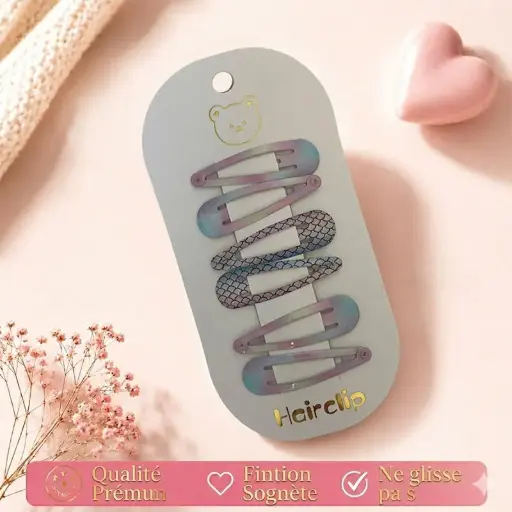 [HC234-7] Barrette multicolore 
